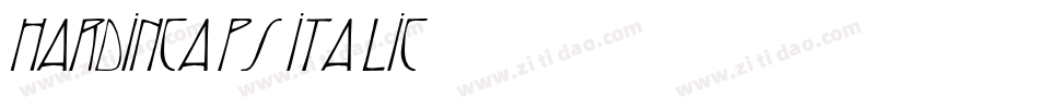 HardinCaps Italic字体转换